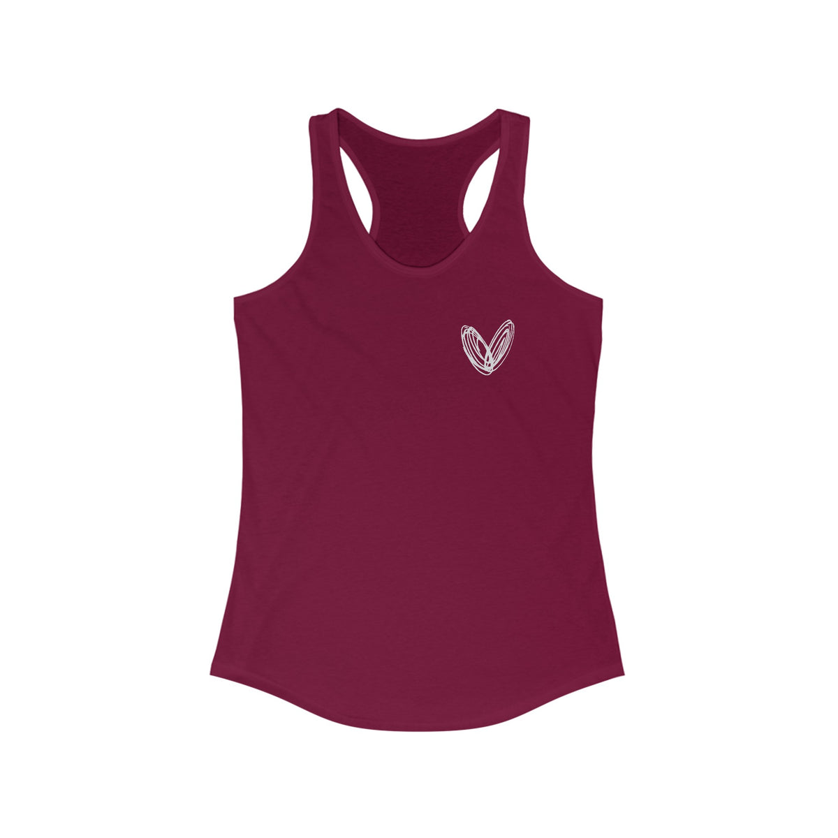 vraniCURE Women&#39;s Ideal Racerback Tank - Black Heart