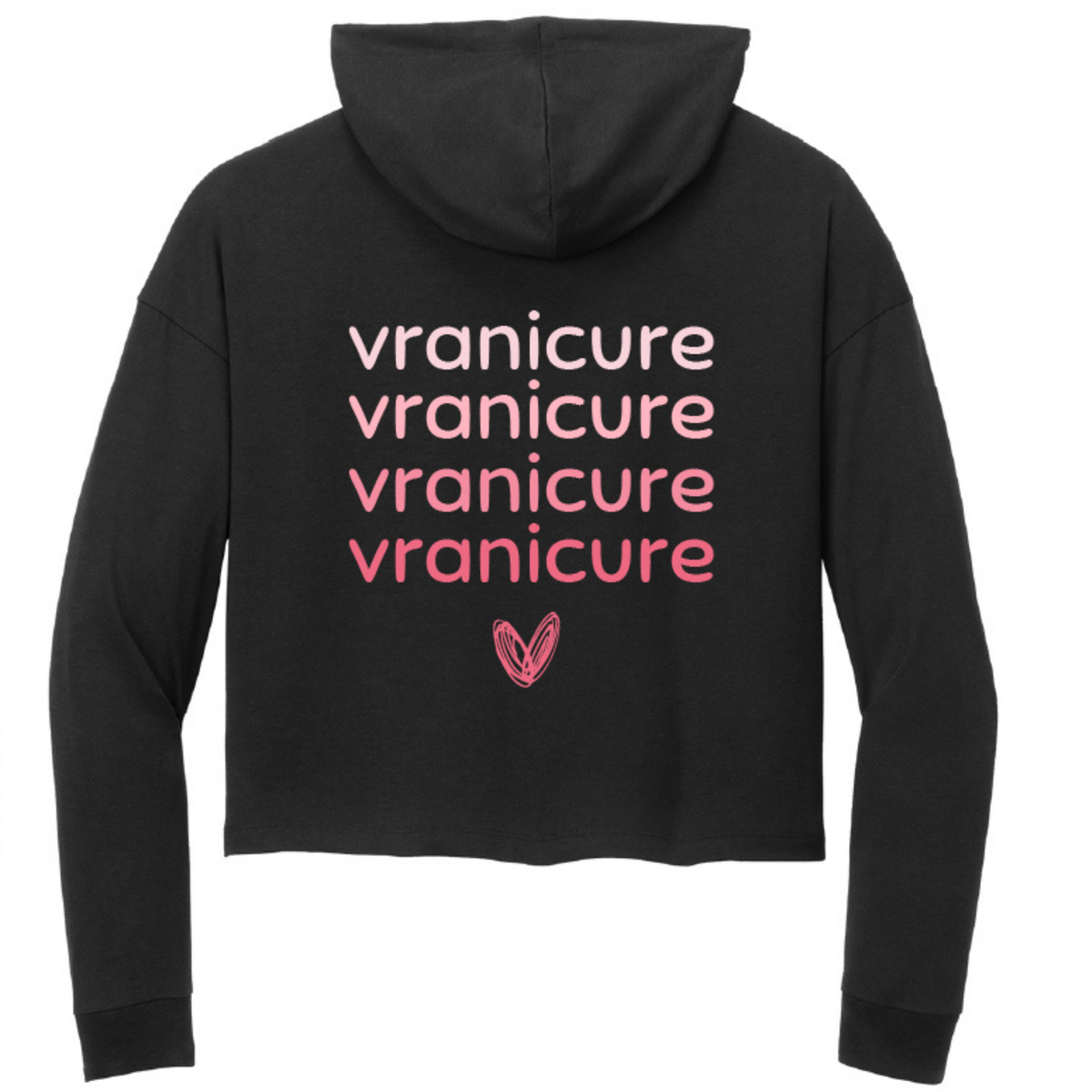 Black Midi Long Sleeve Hoodie (Women's) - Bash 2026 Pre-Order