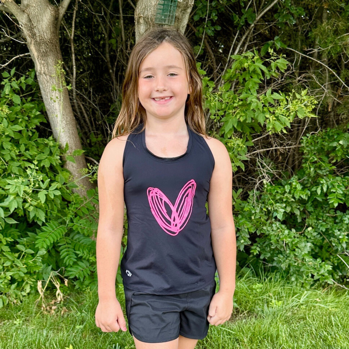 Girls Active Tank Top - Black