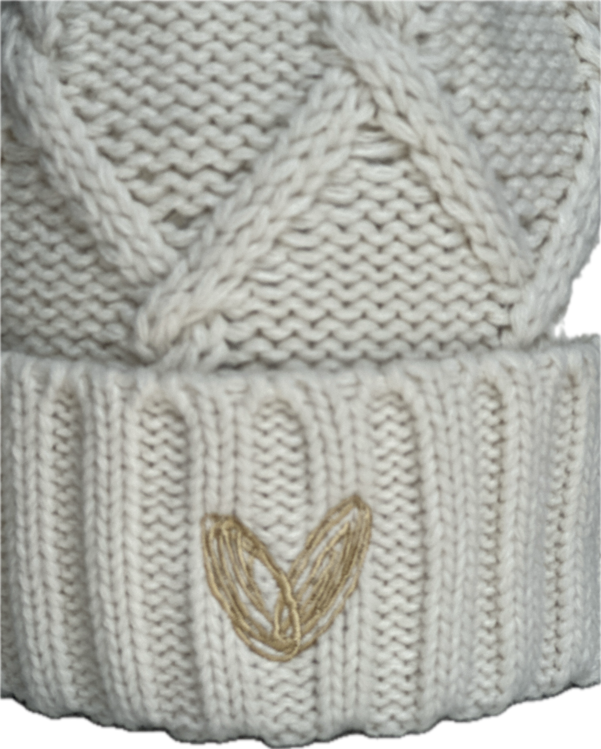 Cream Pom Hat