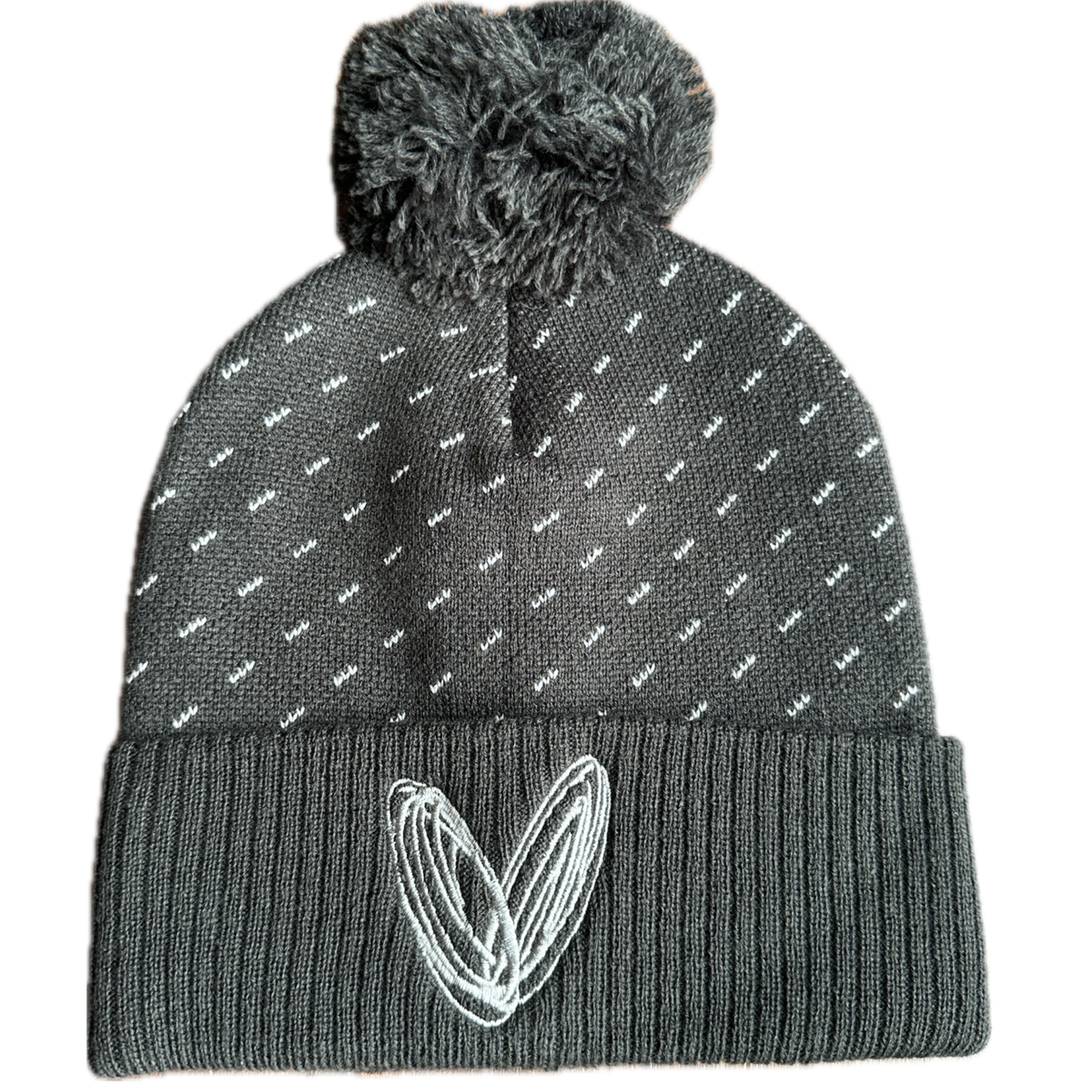 Charcoal Gray - Dash Pom Beanie