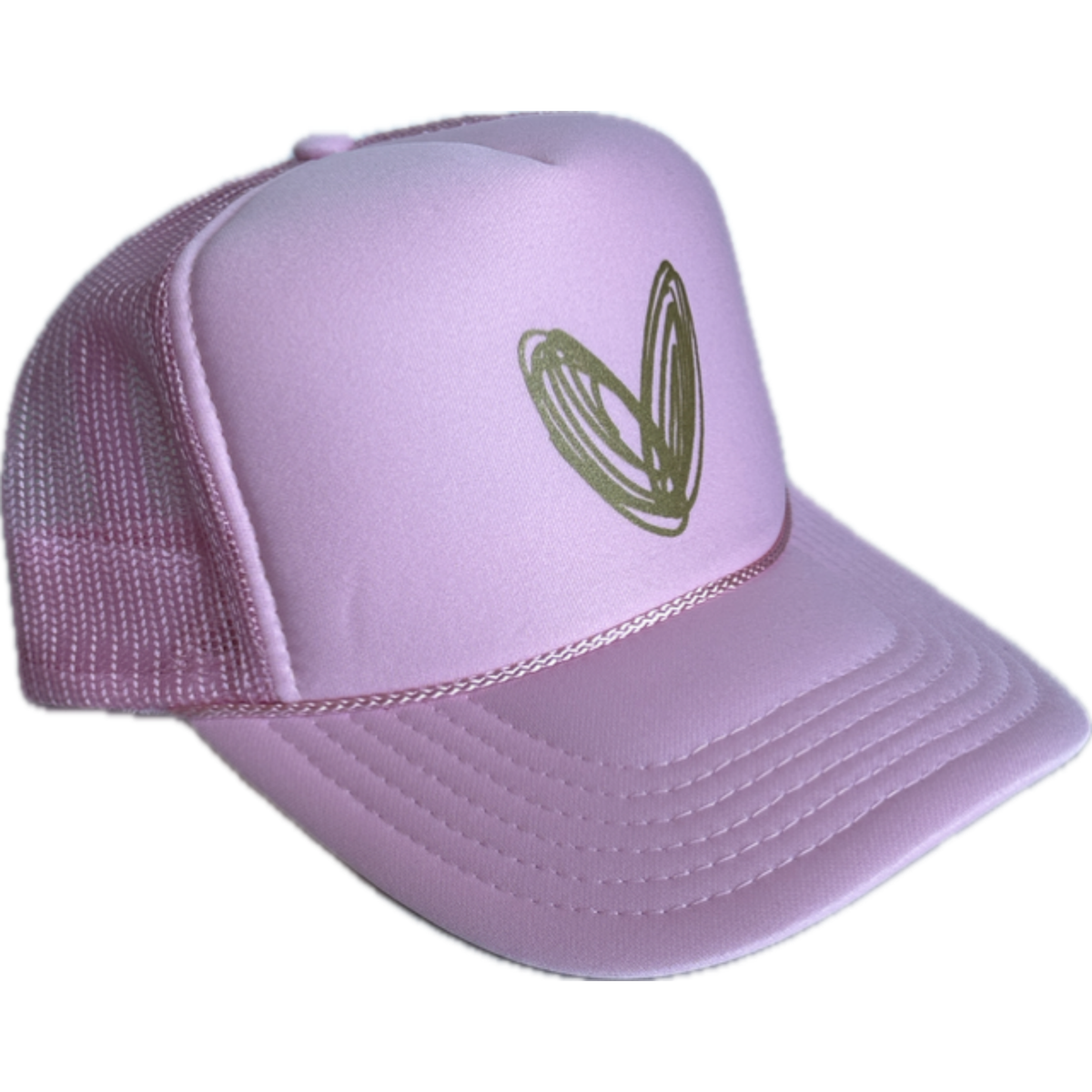 Heart Trucker Hat - Pink