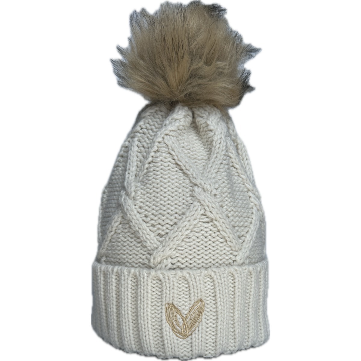 Cream Pom Hat