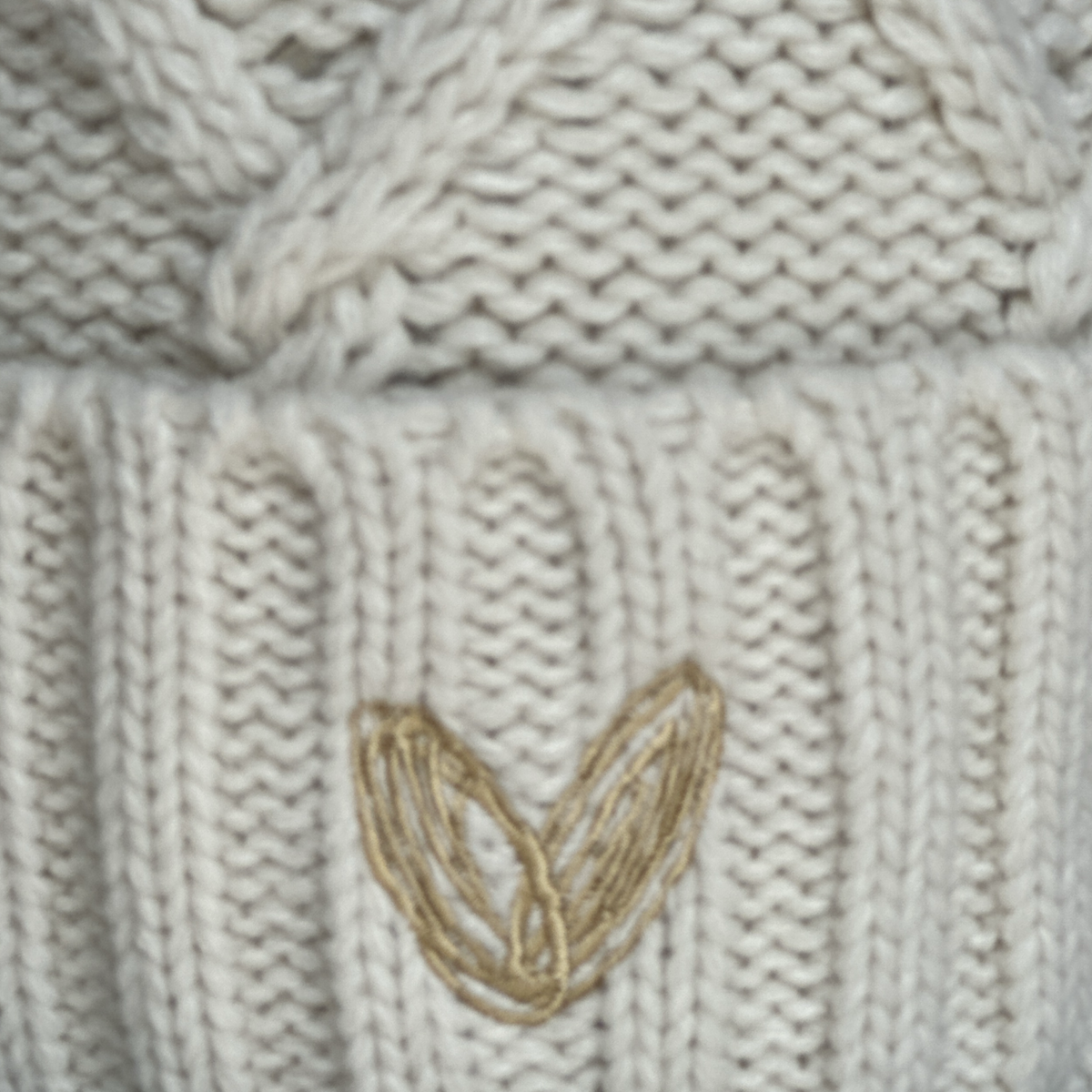 Cream Pom Hat
