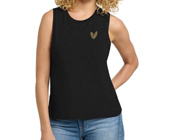 Women&#39;s Black Muscle Tank