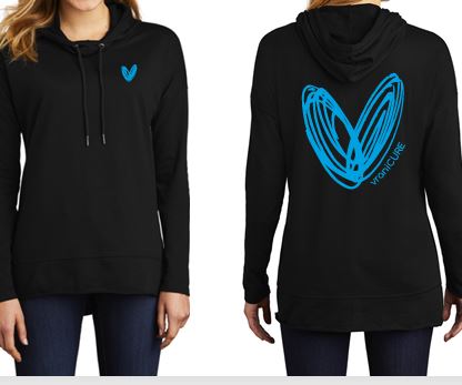 Women&#39;s OG  Black Lightweight Hoodie - White Logo