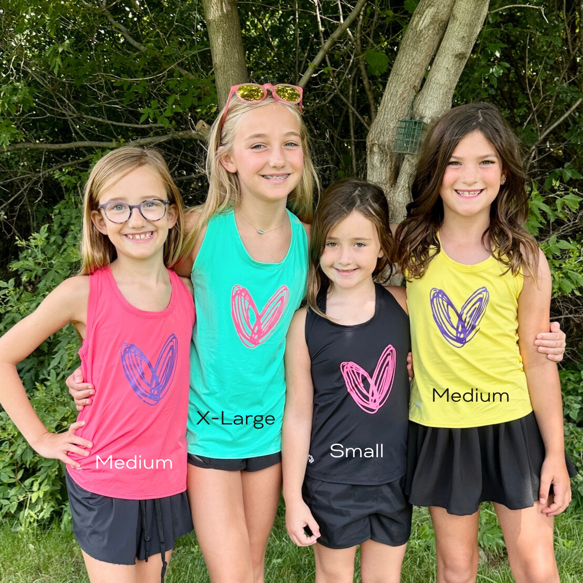 Girls Active Tank Top - Yellow