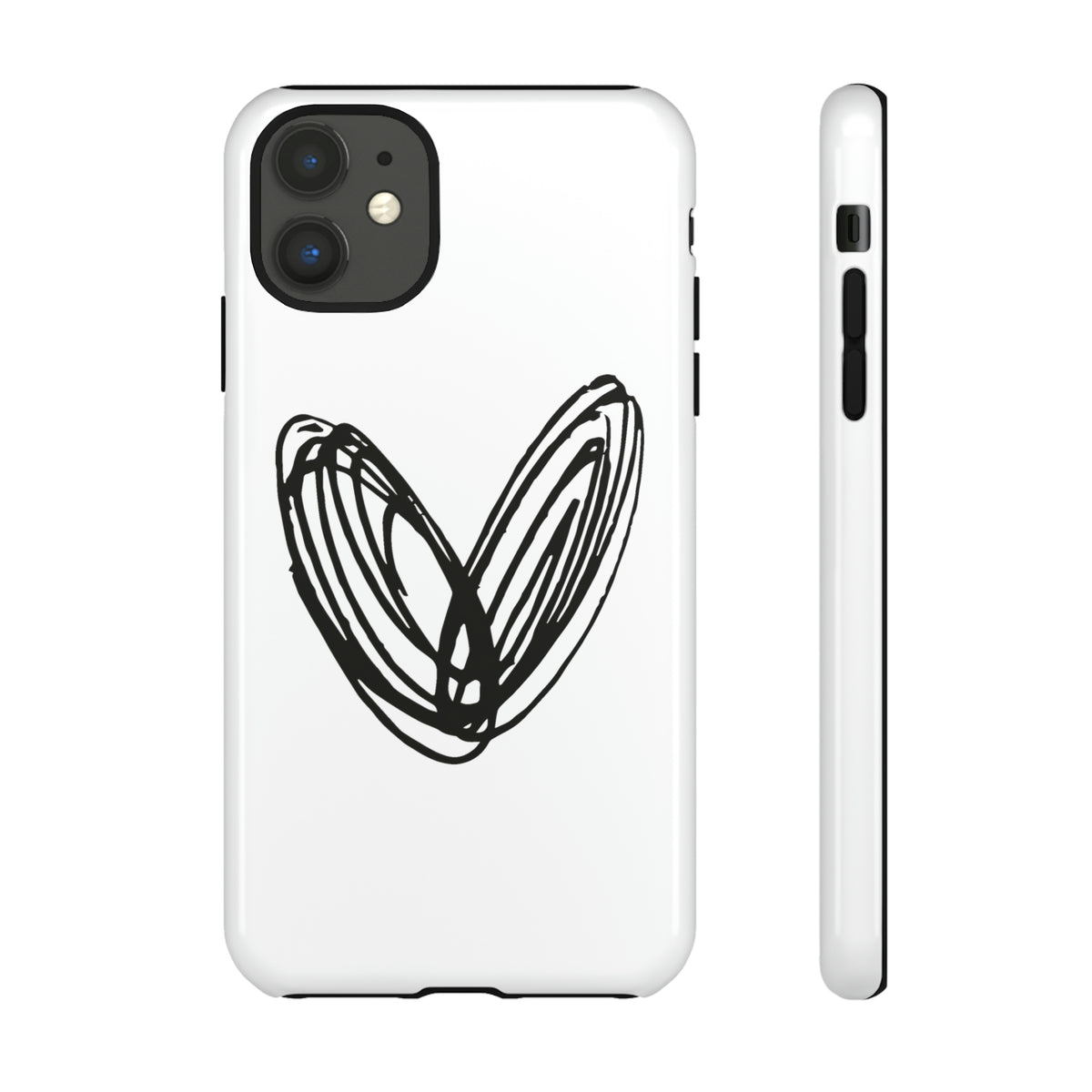 vraniCURE Tough iPhone Case - Single Heart